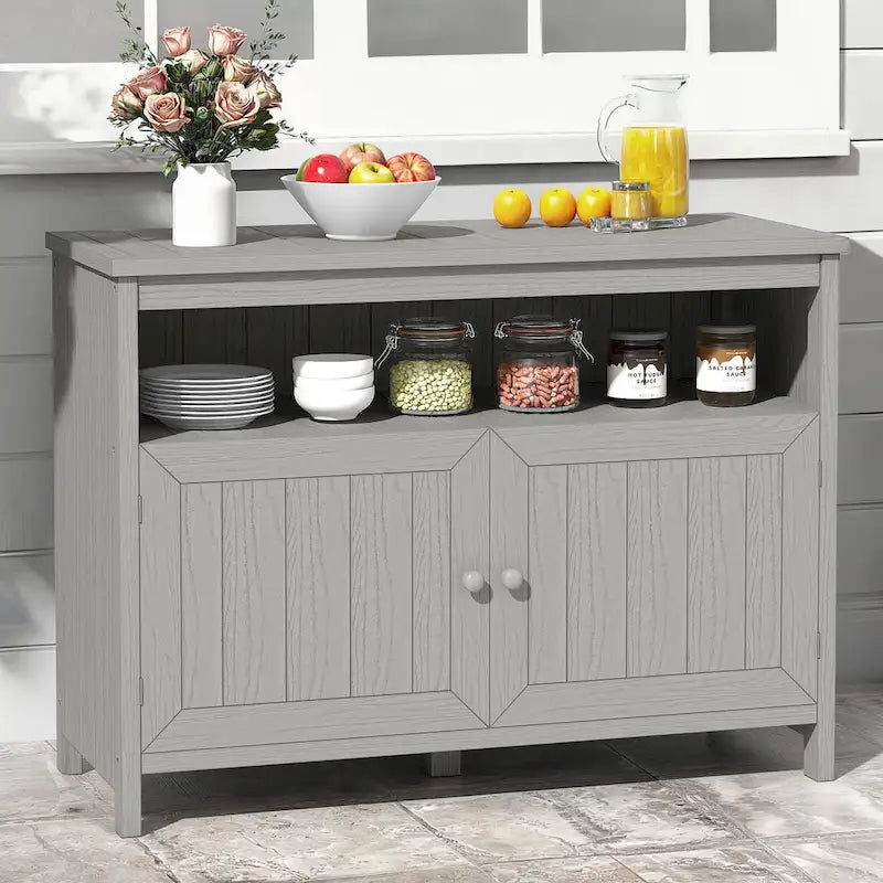 Moasis 44 Table de bar d'extérieur avec armoire de rangement et étagères
