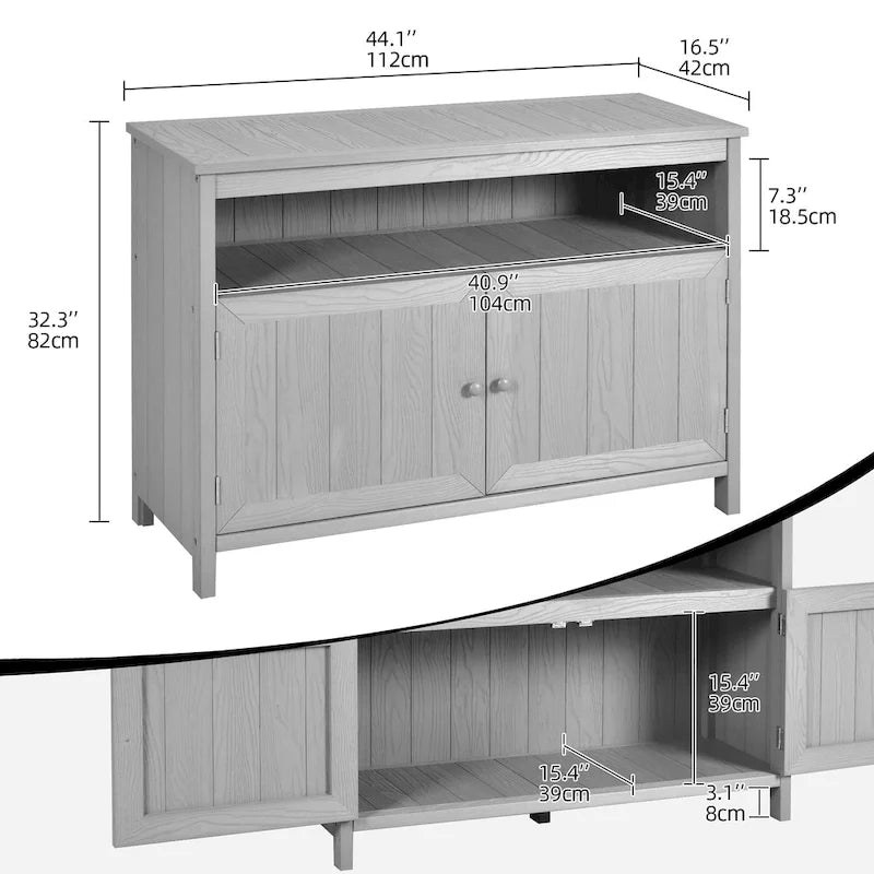Moasis 44 Table de bar d'extérieur avec armoire de rangement et étagères
