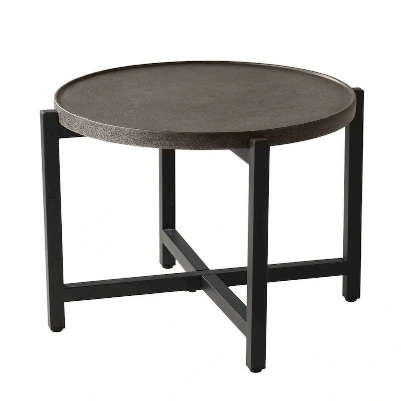 Table basse/d'appoint ronde d'extérieur en béton léger COSIEST