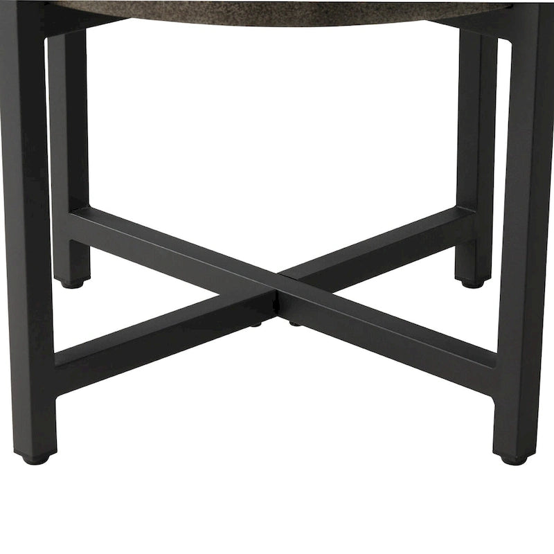 Table basse/d'appoint ronde d'extérieur en béton léger COSIEST