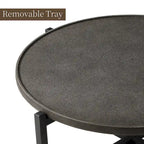 Table basse/d'appoint ronde d'extérieur en béton léger COSIEST