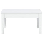 Table de conversation carrée moderne Polytrends Shoreside en PEHD écologique, résistante aux intempéries, 81 cm