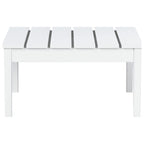 Table de conversation carrée moderne Polytrends Shoreside en PEHD écologique, résistante aux intempéries, 81 cm