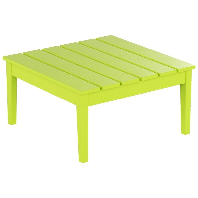 Table de conversation carrée moderne Polytrends Shoreside en PEHD écologique, résistante aux intempéries, 81 cm