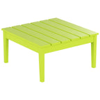 Table de conversation carrée moderne Polytrends Shoreside en PEHD écologique, résistante aux intempéries, 81 cm