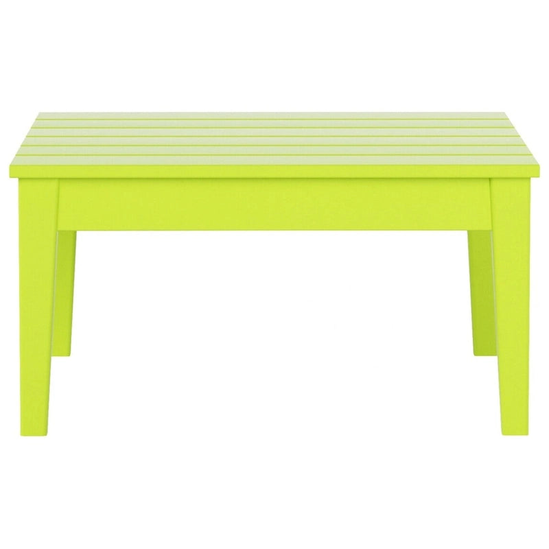 Table de conversation carrée moderne Polytrends Shoreside en PEHD écologique, résistante aux intempéries, 81 cm
