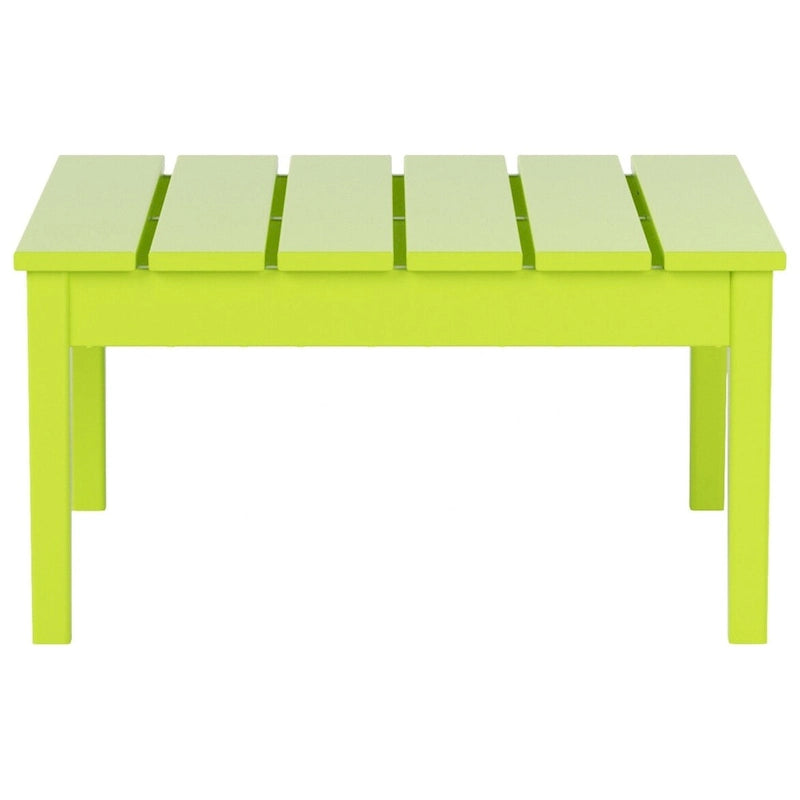Table de conversation carrée moderne Polytrends Shoreside en PEHD écologique, résistante aux intempéries, 81 cm