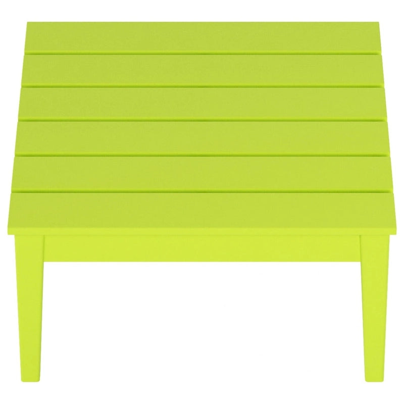 Table de conversation carrée moderne Polytrends Shoreside en PEHD écologique, résistante aux intempéries, 81 cm