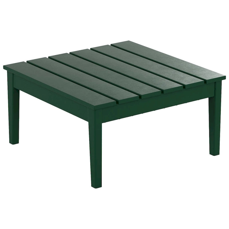 Table de conversation carrée moderne Polytrends Shoreside en PEHD écologique, résistante aux intempéries, 81 cm