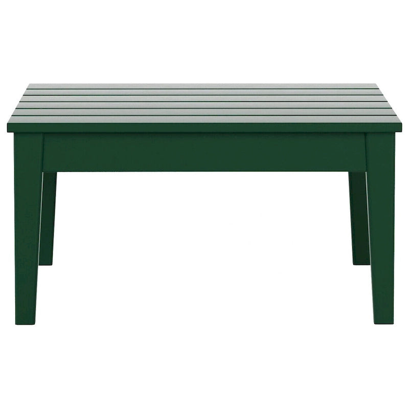 Table de conversation carrée moderne Polytrends Shoreside en PEHD écologique, résistante aux intempéries, 81 cm