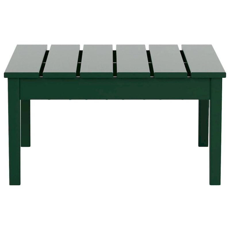 Table de conversation carrée moderne Polytrends Shoreside en PEHD écologique, résistante aux intempéries, 81 cm