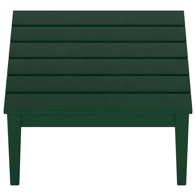 Table de conversation carrée moderne Polytrends Shoreside en PEHD écologique, résistante aux intempéries, 81 cm