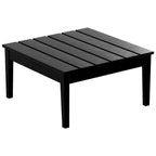 Table de conversation carrée moderne Polytrends Shoreside en PEHD écologique, résistante aux intempéries, 81 cm