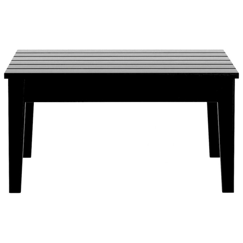 Table de conversation carrée moderne Polytrends Shoreside en PEHD écologique, résistante aux intempéries, 81 cm
