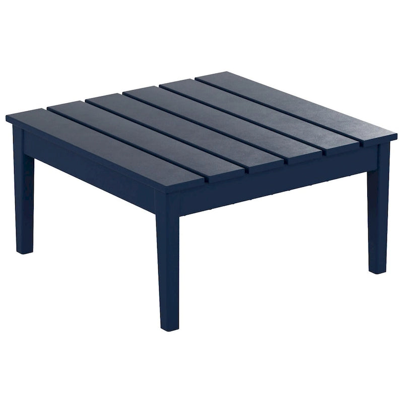 Table de conversation carrée moderne Polytrends Shoreside en PEHD écologique, résistante aux intempéries, 81 cm