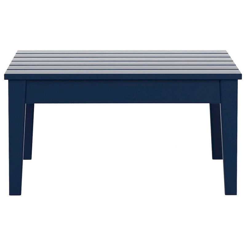 Table de conversation carrée moderne Polytrends Shoreside en PEHD écologique, résistante aux intempéries, 81 cm