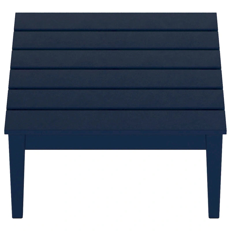 Table de conversation carrée moderne Polytrends Shoreside en PEHD écologique, résistante aux intempéries, 81 cm