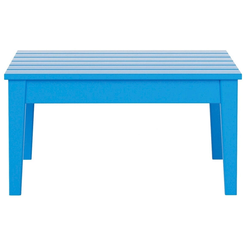 Table de conversation carrée moderne Polytrends Shoreside en PEHD écologique, résistante aux intempéries, 81 cm