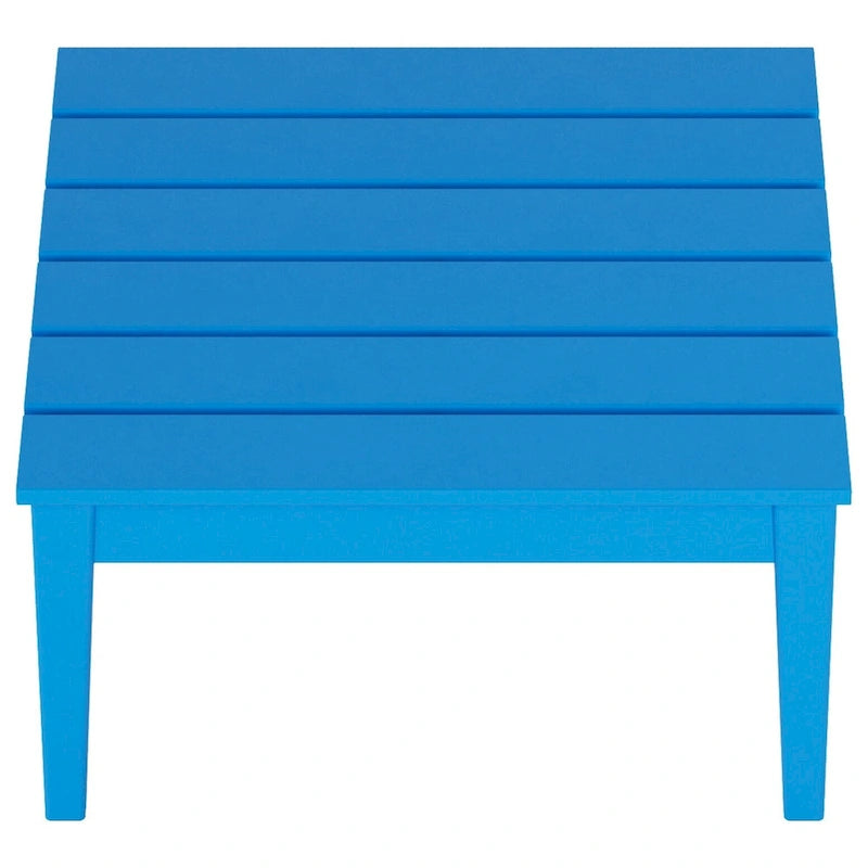 Table de conversation carrée moderne Polytrends Shoreside en PEHD écologique, résistante aux intempéries, 81 cm