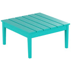 Table de conversation carrée moderne Polytrends Shoreside en PEHD écologique, résistante aux intempéries, 81 cm