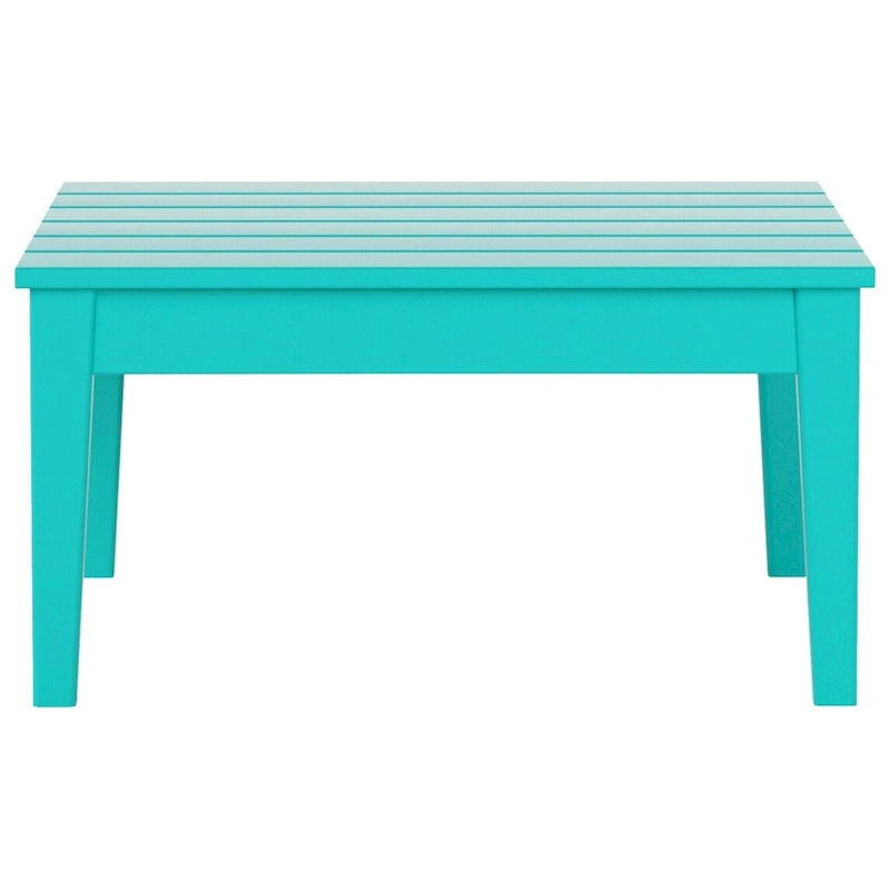 Table de conversation carrée moderne Polytrends Shoreside en PEHD écologique, résistante aux intempéries, 81 cm