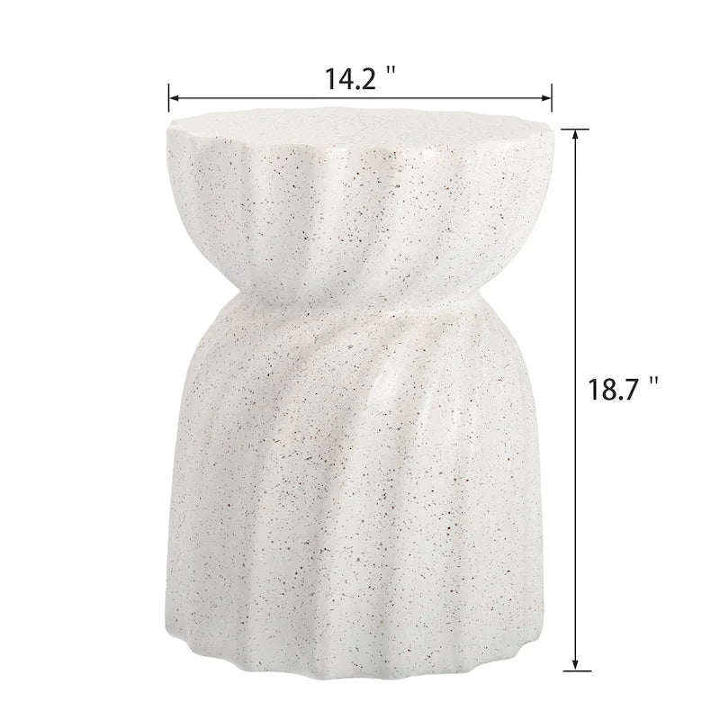 Table d'appoint ronde d'extérieur COSIEST de 14 pieds