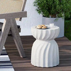 Table d'appoint ronde d'extérieur COSIEST de 14 pieds