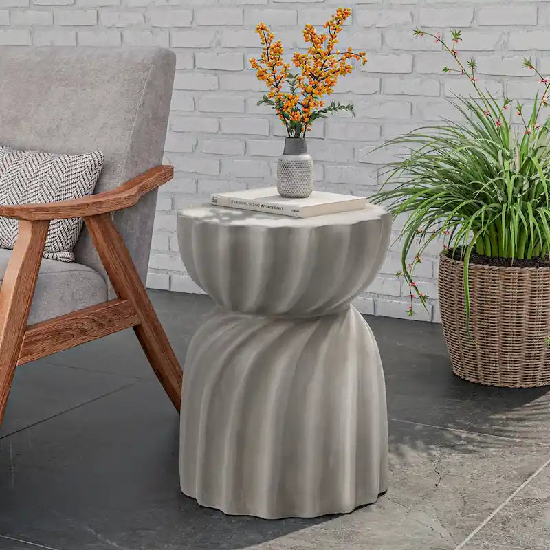 Table d'appoint ronde d'extérieur COSIEST de 14 pieds