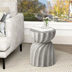 Table d'appoint ronde d'extérieur COSIEST de 14 pieds
