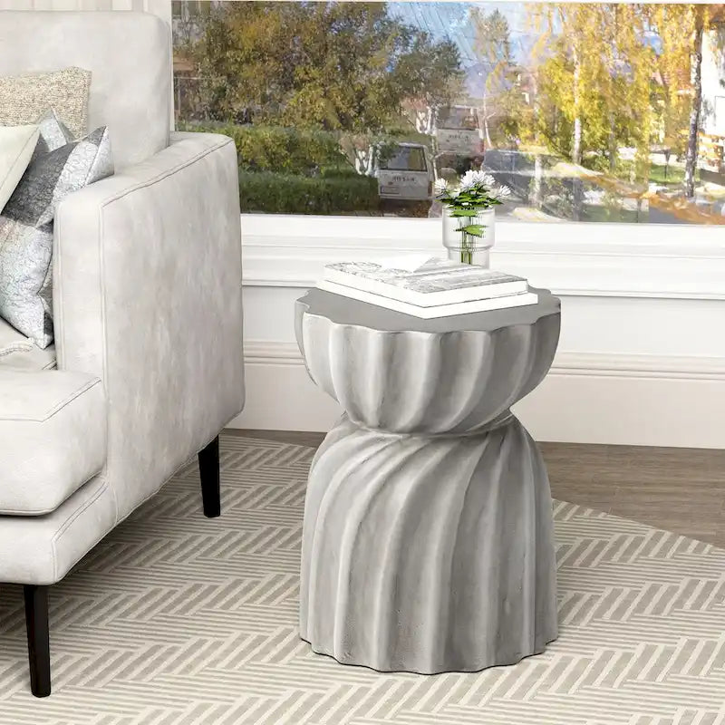 Table d'appoint ronde d'extérieur COSIEST de 14 pieds