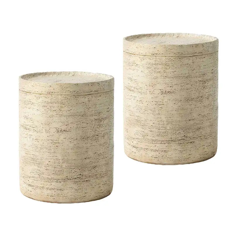 Table d'appoint ronde d'extérieur COSIEST de 14 pieds