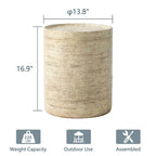 Table d'appoint ronde d'extérieur COSIEST de 14 pieds