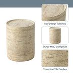 Table d'appoint ronde d'extérieur COSIEST de 14 pieds