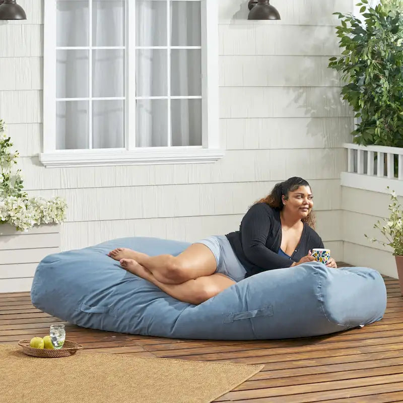Coussin de sol Carol Outdoor 183x91 cm par Christopher Knight Home