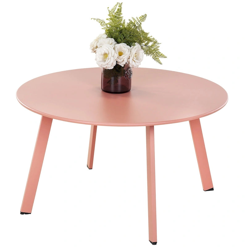 Outdoor Round Steel Coffee Table