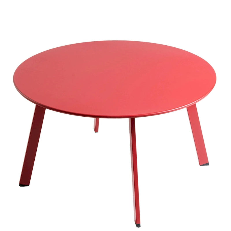 Table basse ronde d'extérieur en acier