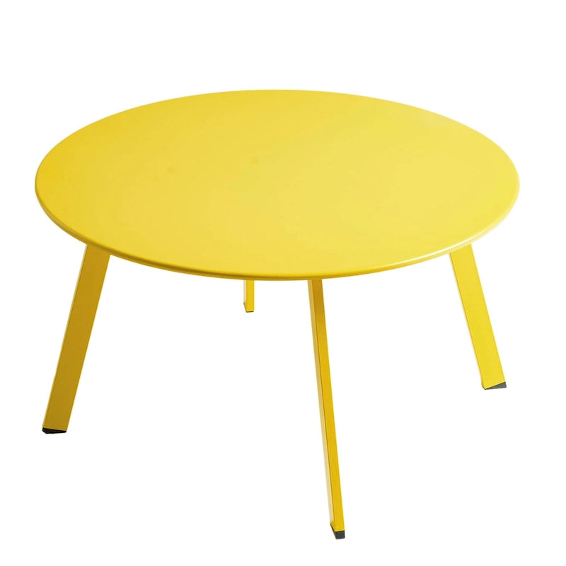 Table basse ronde d'extérieur en acier