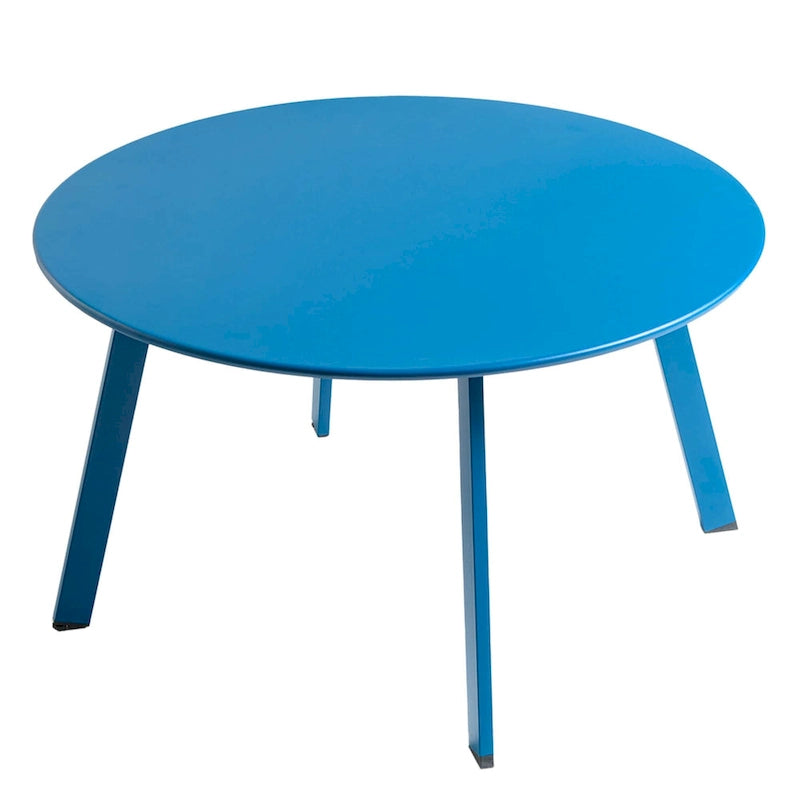 Table basse ronde d'extérieur en acier