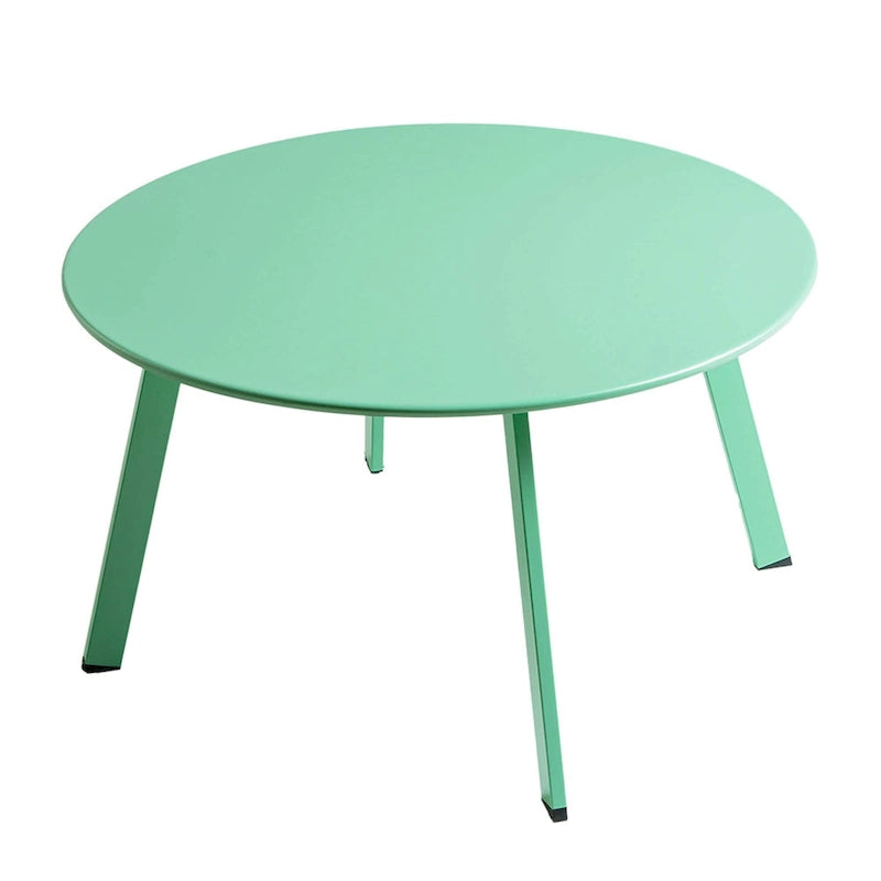 Table basse ronde d'extérieur en acier