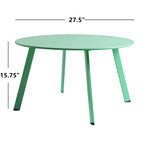 Table basse ronde d'extérieur en acier