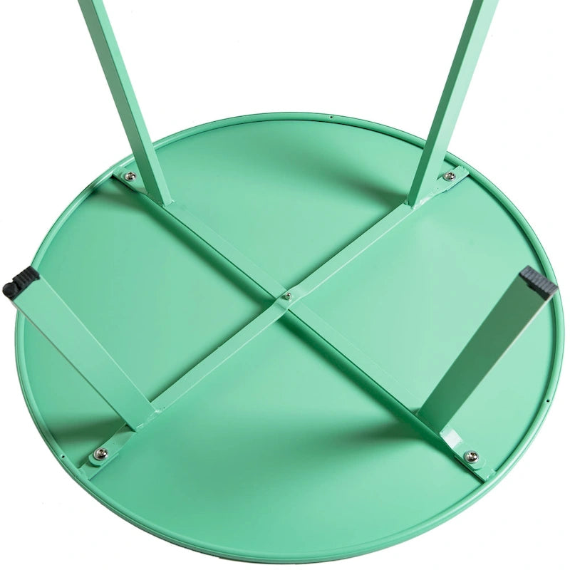 Table basse ronde d'extérieur en acier
