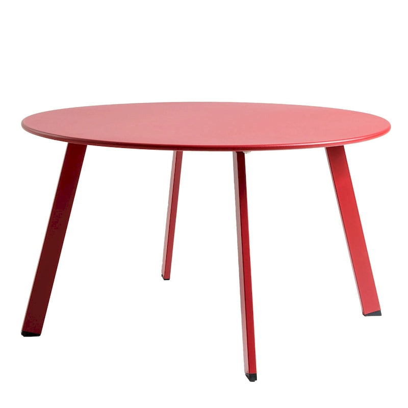 Table basse ronde d'extérieur en acier