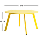 Table basse ronde d'extérieur en acier