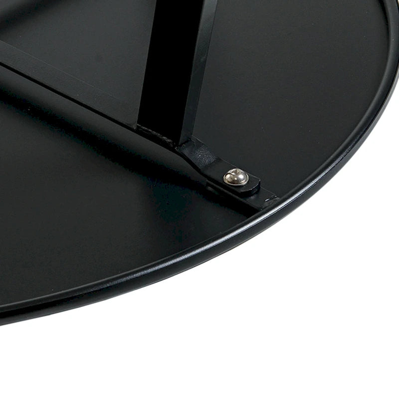 Table basse ronde d'extérieur en acier