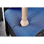Chaises de patio extérieures en rotin Gymojoy avec coussins, ensemble de 2