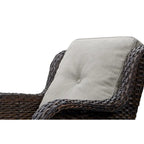 Chaises de patio extérieures en rotin Gymojoy avec coussins, ensemble de 2
