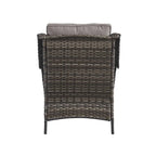Chaises de patio extérieures en rotin Gymojoy avec coussins, ensemble de 2