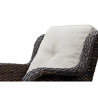 Chaises de patio extérieures en rotin Gymojoy avec coussins, ensemble de 2
