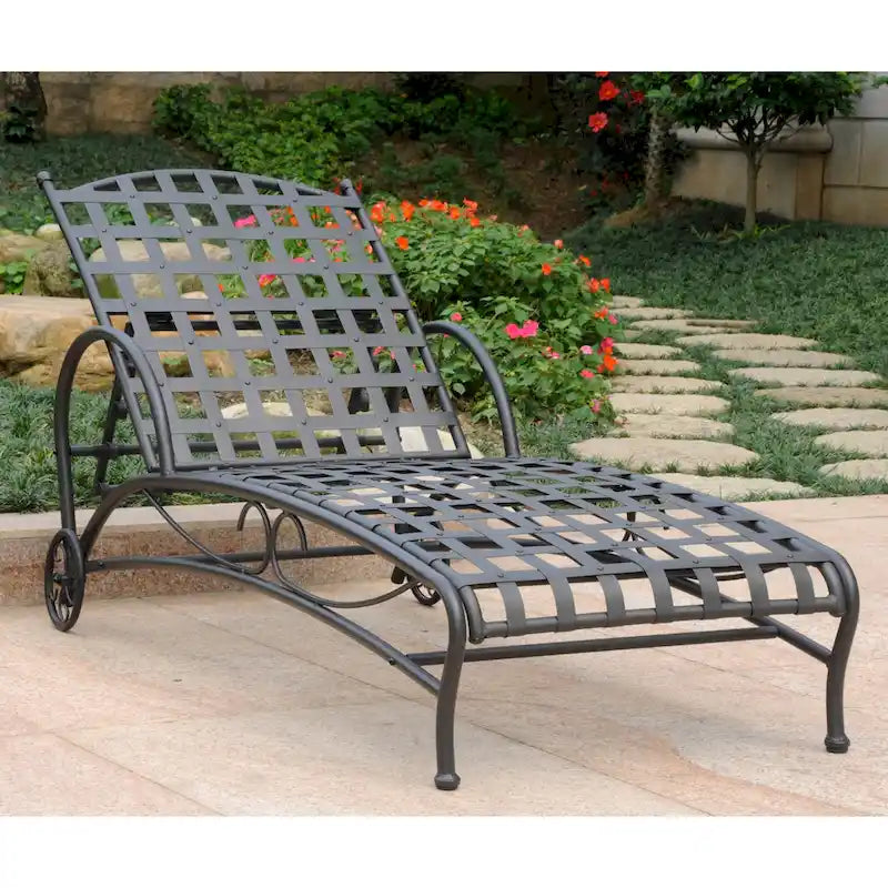 Chaise longue multiposition Santa Fe Nailhead