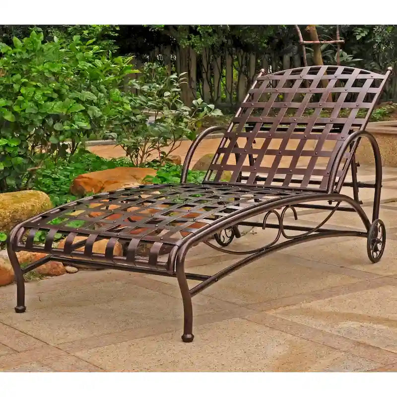 Chaise longue multiposition Santa Fe Nailhead